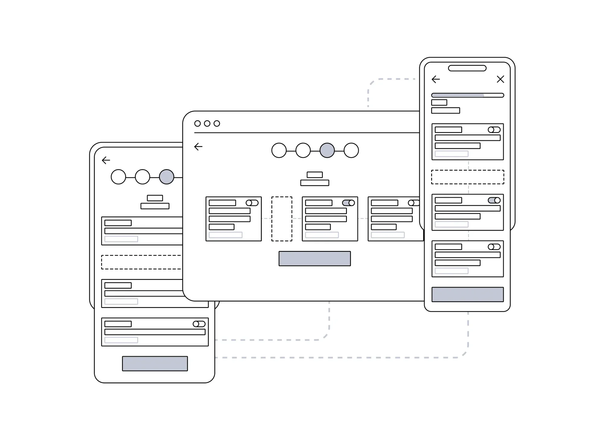 Product wireframe diagram