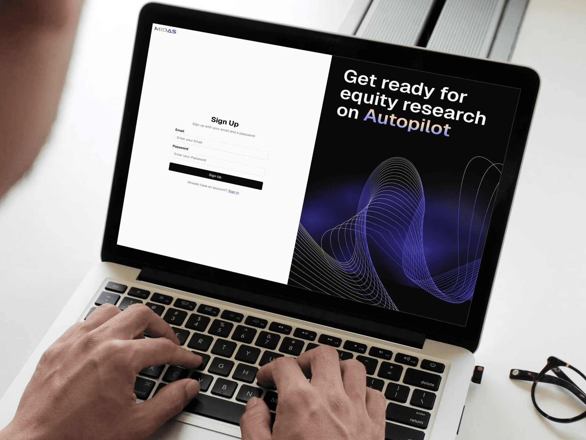 AI financial research tool AI financial research dashboard