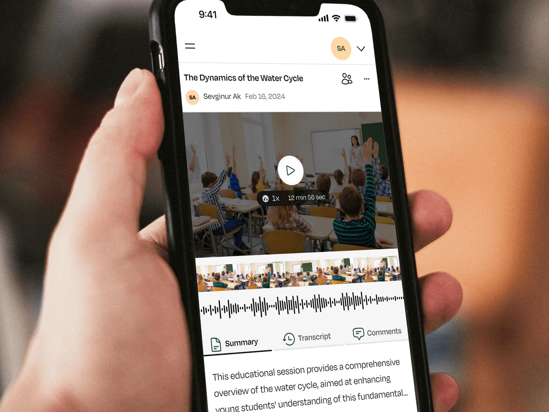 Mobile video-sharing screens for teachers